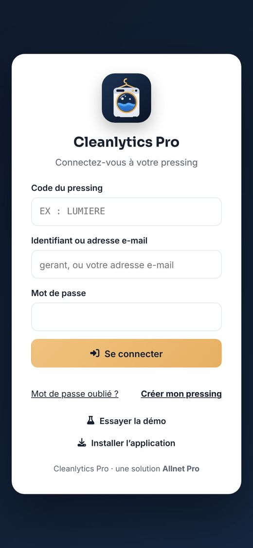 L'écran de connexion.